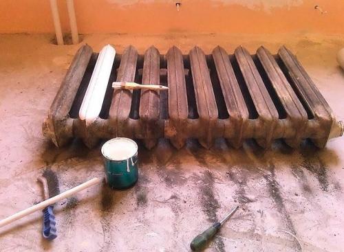 Расход краски на 1 секцию радиатора. Порядок расчета площади