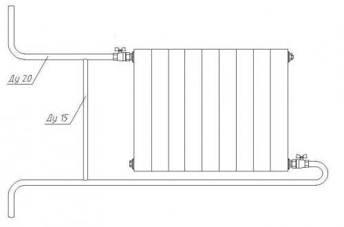 Как соединить радиаторы отопления между собой. Зачем наращивать мощность отопительных батарей 12