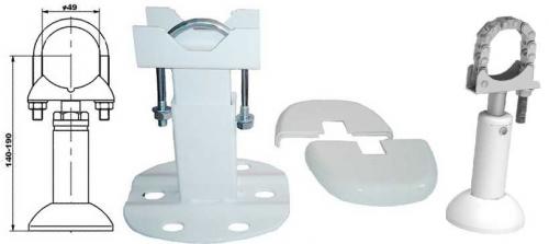 Установка кронштейнов для радиатора. Крепеж для чугунных батарей