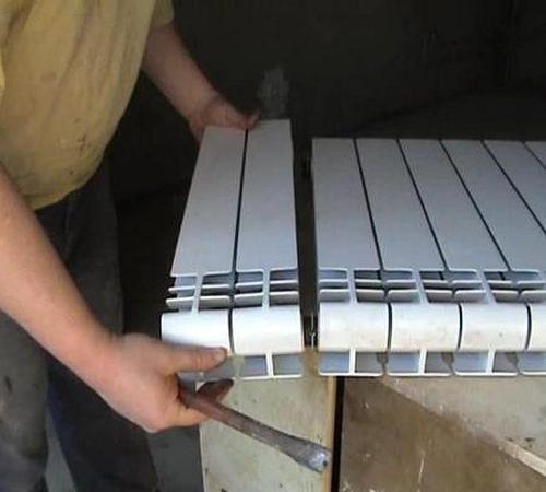 Как снять секцию с алюминиевого радиатора. Разборка биметаллических и алюминиевых секционных изделий