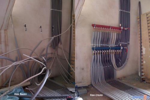 Двухтрубная система отопления в одноэтажном доме. Двухтрубная