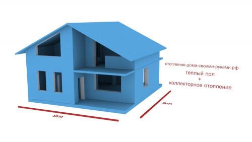 Система отопления двухэтажного частного дома. Простая и надёжная двухтрубная разводка 05