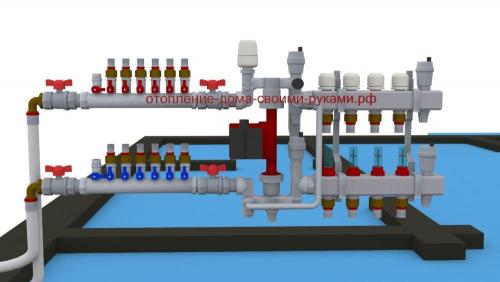 Тупиковая схема отопления 2х этажного дома. Виды отопительных систем 04