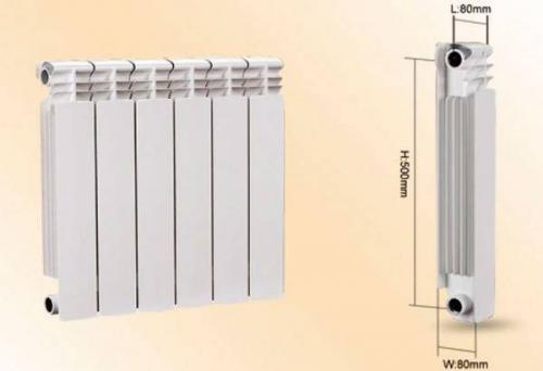 Мощность одной секции алюминиевого радиатора
